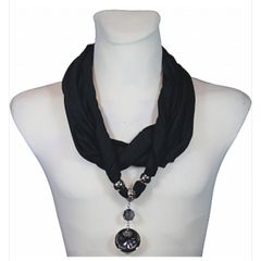 Stylish Infinity Scarf with Sparkly Gems - unique design