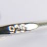 Vintage Sterling Silver 925 Earrings Hanging Drop Genuine Zirconia 2,5g Image 5