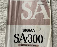 camera operating instructions for sigma SA-300 SLR
