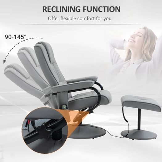 Freestanding Living Room Chair with High Density Cushion and Footrest (FREE SHIPPING)