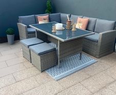 Rattan garden furniture
