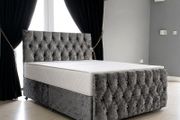Double &amp; King Size Divan Bases With Drawers Storage