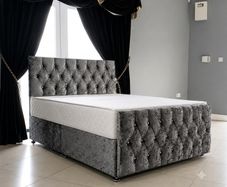 Double & King Size Divan Bases With Drawers Storage