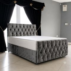 Double & King Size Divan Bases With Drawers Storage