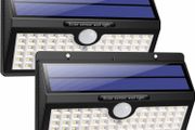 78 LED Solar Motion Sensor Security Lights - Solar Powered Lights Waterproof Wireless Wall Lights Solar Lamps with 3 Intelligent Modes for Outside(2 Pack)