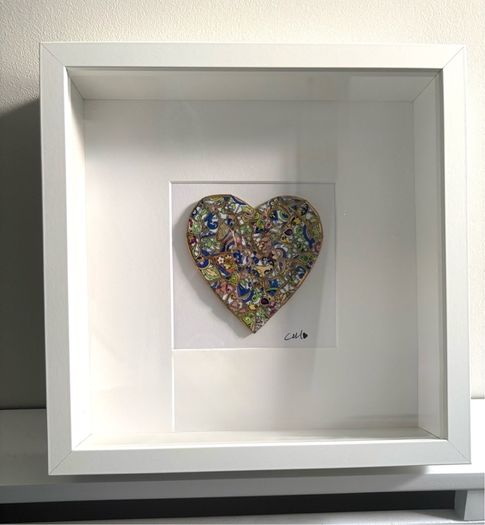 Handmade Framed Mosaic Heart