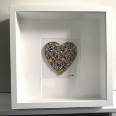 Handmade Framed Mosaic Heart