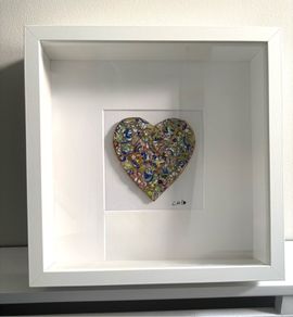 Handmade Framed Mosaic Heart