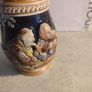Western Germany Small Beer Stein Couple in Pub Floral Sides Vintage 5 INCHS Mug Image 2