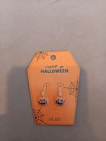 Halloween pumpkin earrings