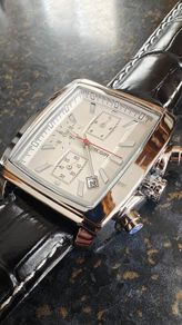 Mens Casual Chronograph Watch Black - Stylish Rectangle White Dial With Leather Strap