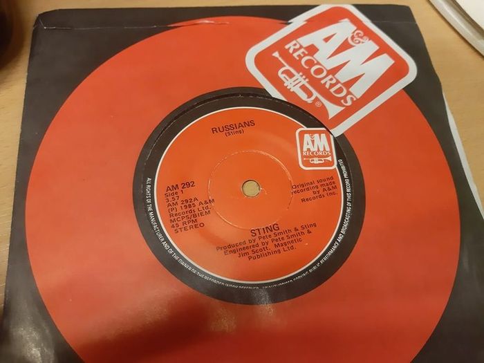Russians- sting 7" Vinyl 1985