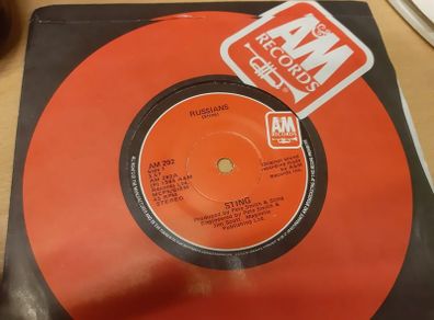 Russians- sting 7" Vinyl 1985