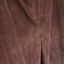 Chocolate Brown Suede Genuine Leather Fringed Cowboy Style Ladies Trousers Size 8 Image 6