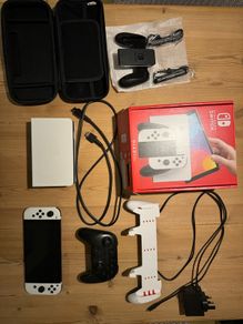 Nintendo Switch OLED - White - Boxed + Pro Controller