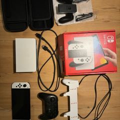 Nintendo Switch OLED - White - Boxed + Pro Controller