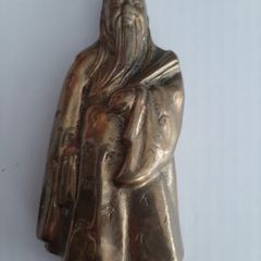 Vintage brass Chinese wise old man