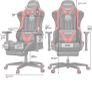 AutoFull Gaming Chair Reclining Ergonomic Gaming & Office Chair Image 5