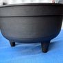 Matching pair of black pot oven style flower pots Image 3
