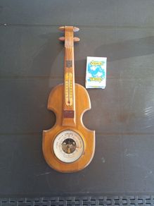 Vintage Barometer in shape of violin