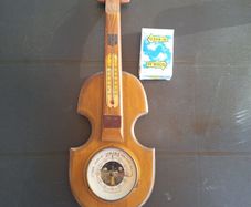 Vintage Barometer in shape of violin