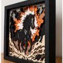 Handmade 3D Horse Shadow Box 27x27 cm Image 2