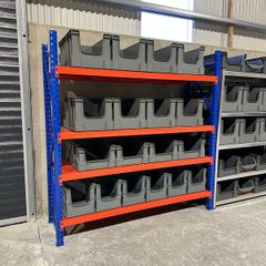 New Longspan Shelving - 2m x 2m x 0.6m - All Metal Shelves