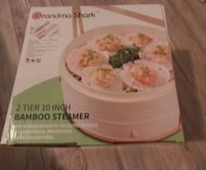 NEW Bamboo Steamer, with Liners & Chopsticks 22 euro