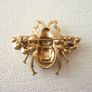 Honey Bee Pearl Crystal Brooch Pin Image 6