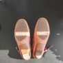 K Shoes by Clarks Red Leather Slingback Size  6 Image 3