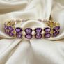 Amethyst Double Row Bracelet Image 2