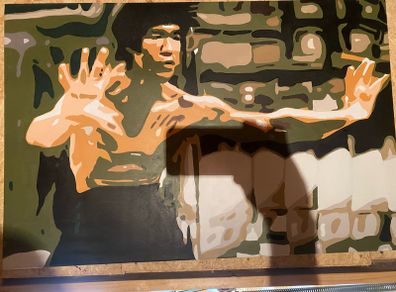 Painting Bruce Lee