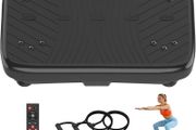Vibration Plate Exercise Machine, Vibrating Plate for Lymphatic Drainage, Vibration Plate Fitness Equipment for Fat Burning, Adjustable Vibration Speed 1-200 Power Vibrating Plate for Home