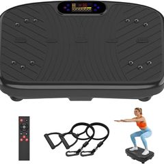 Vibration Plate Exercise Machine, Vibrating Plate for Lymphatic Drainage, Vibration Plate Fitness Equipment for Fat Burning, Adjustable Vibration Speed 1-200 Power Vibrating Plate for Home