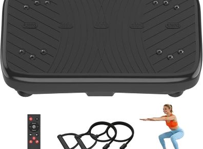 Vibration Plate Exercise Machine, Vibrating Plate for Lymphatic Drainage, Vibration Plate Fitness Equipment for Fat Burning, Adjustable Vibration Speed 1-200 Power Vibrating Plate for Home