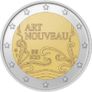 Belgium 2 Euro Commemorative Coin 2023 - Art Nouveau.BU. Coincard. Image 2