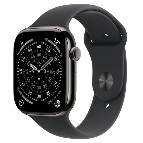 Apple Watch Series 11 GPS 46mm Titanium Slate with Sport Band