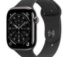 Apple Watch Series 11 GPS 46mm Titanium Slate with Sport Band