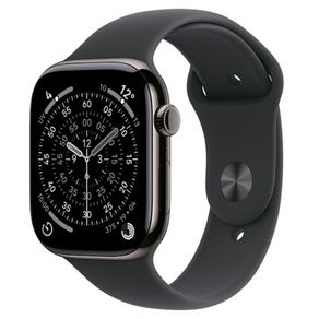 Apple Watch Series 11 GPS 46mm Titanium Slate with Sport Band