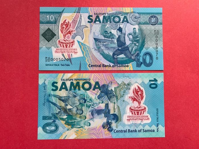 Samoa  10  Tala  2019. Pick  45 Commemorative Issue ( PACIFIC  GAMES  XVI ) ( Uncirculated )