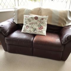 Leather 2 Seater Sofa Recliner
