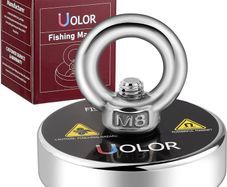 NEW SALE | Fishing Magnet, 160 Kg (353 LB) Pull Force N35 Super Strong Powerful Round Neodymium Magnet for Magnet Fishing and Retrieving in River