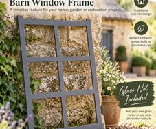 Antique Style Cast Iron Barn Window Frame