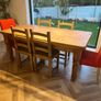 Country style solid wood kitchen table and 6 chairs Image 6