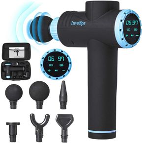 Percussion Massage Gun for Athletes - Handheld Deep Tissue Back Massager for Sore Muscle Pain Relief & Recovery - Portable Electric Body Massager Sports Drill - Rechargeable 6 Speeds Vibration Gift