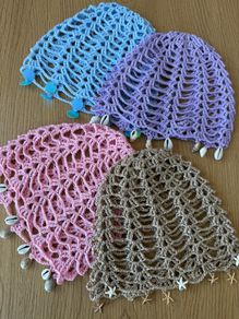 Crochet summer headpiece