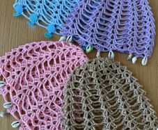 Crochet summer headpiece