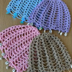 Crochet summer headpiece