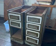 Antique office desk drawers