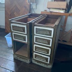Antique office desk drawers